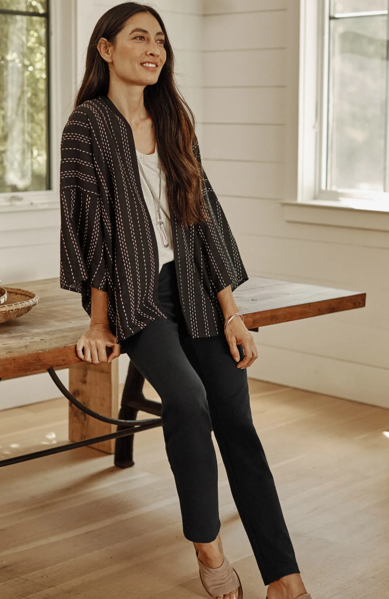 Pure Jill Affinity Slim-Leg Pants