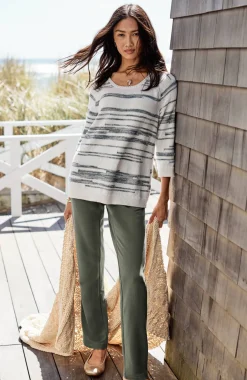 Pure Jill Affinity Slim-Leg Pants