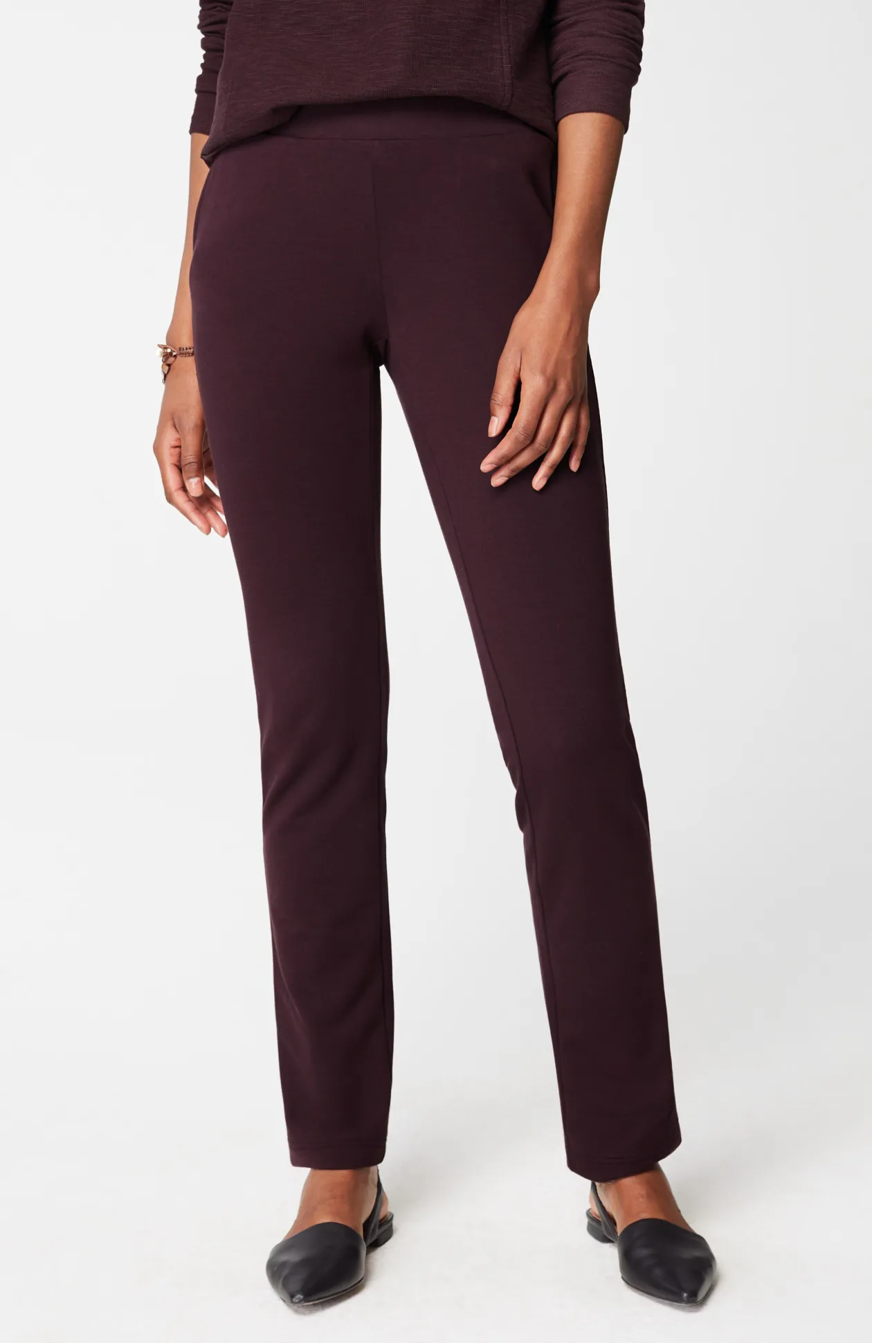 Pure Jill Affinity Slim-Leg Pants