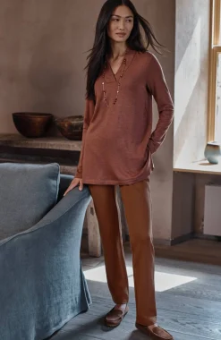 Pure Jill Affinity Slim-Leg Pants