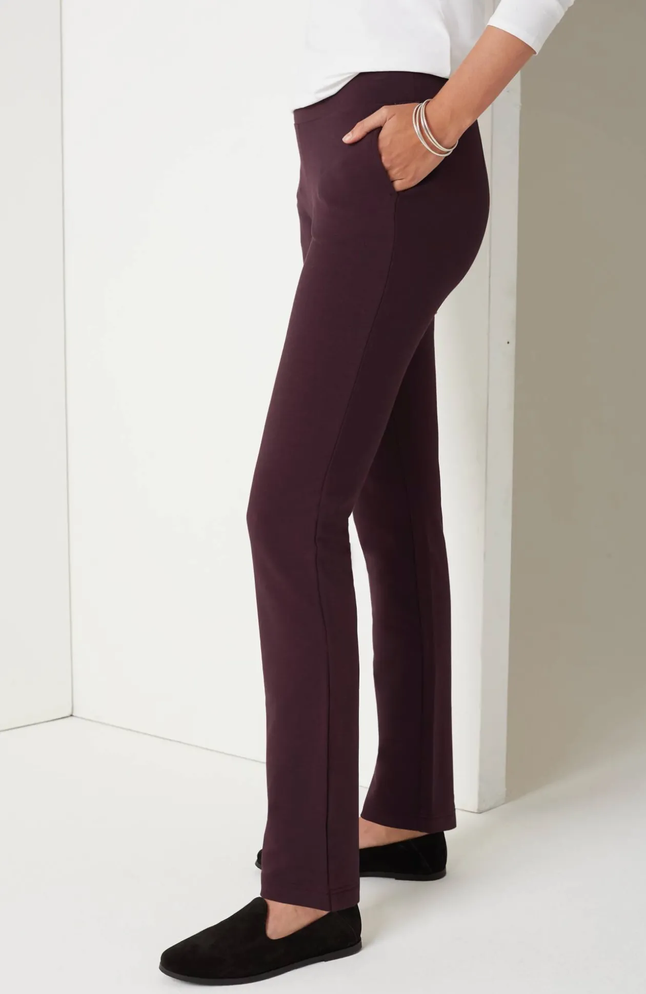 Pure Jill Affinity Slim-Leg Pants