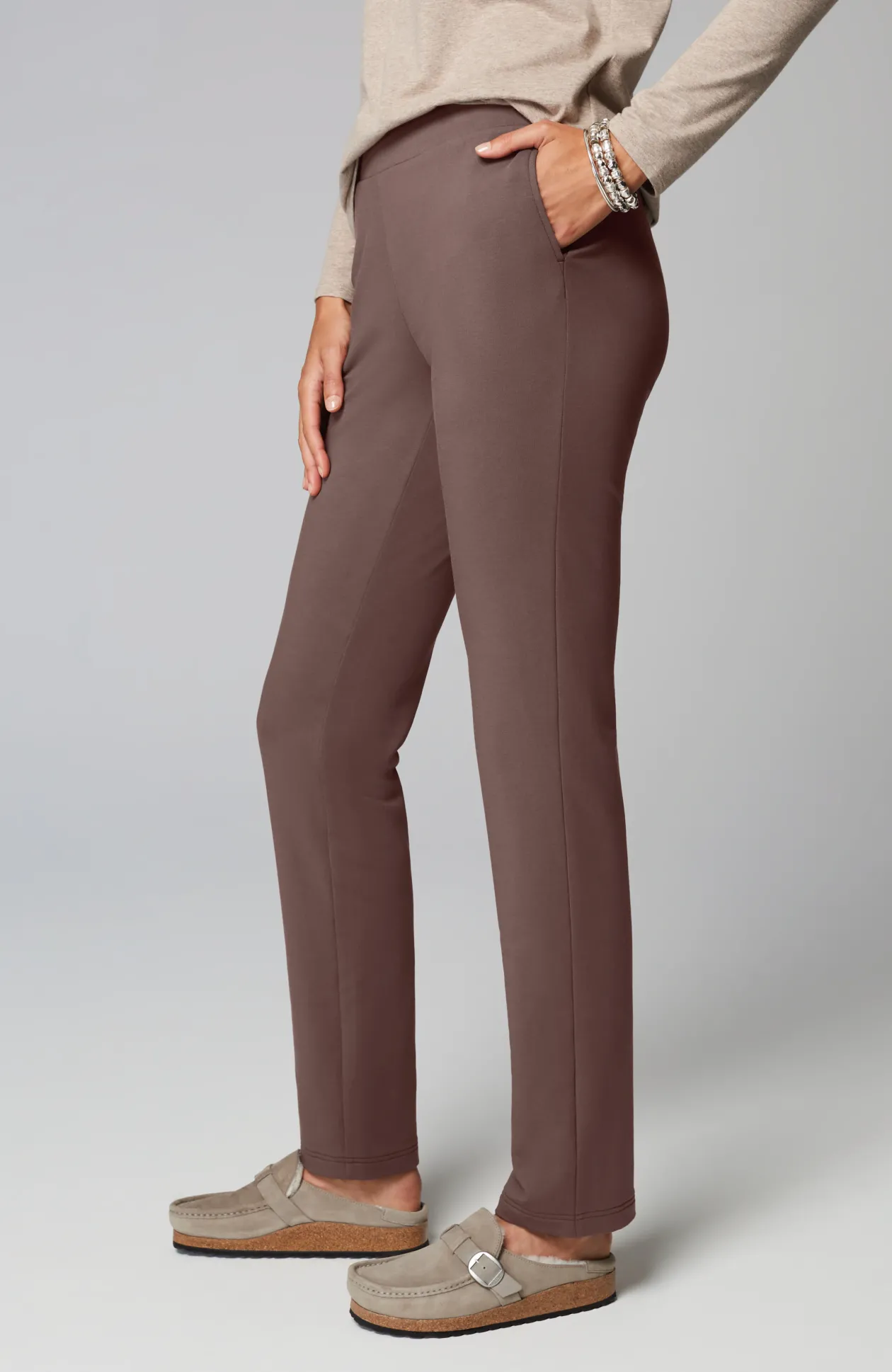Pure Jill Affinity Slim-Leg Pants