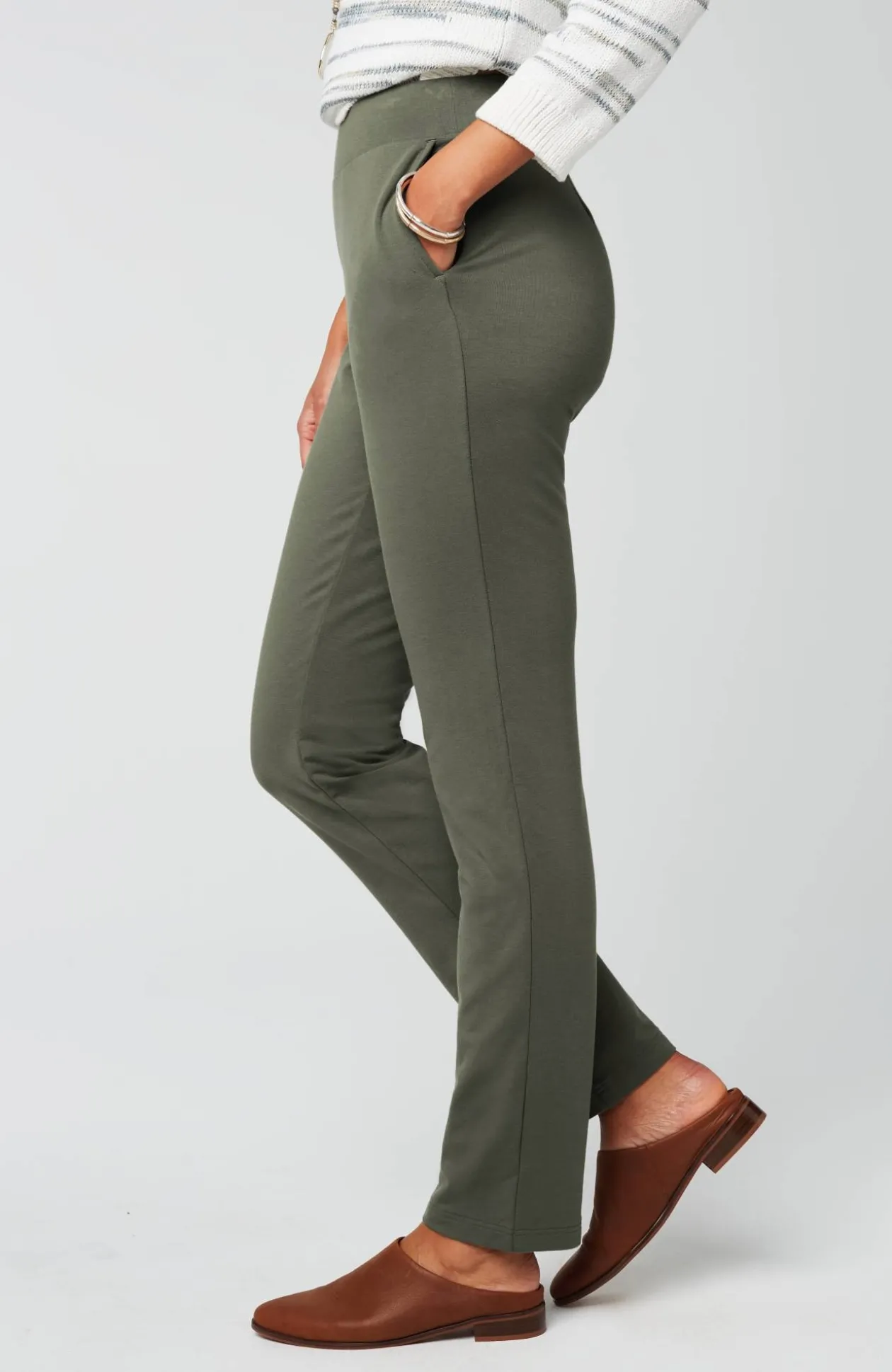 Pure Jill Affinity Slim-Leg Pants