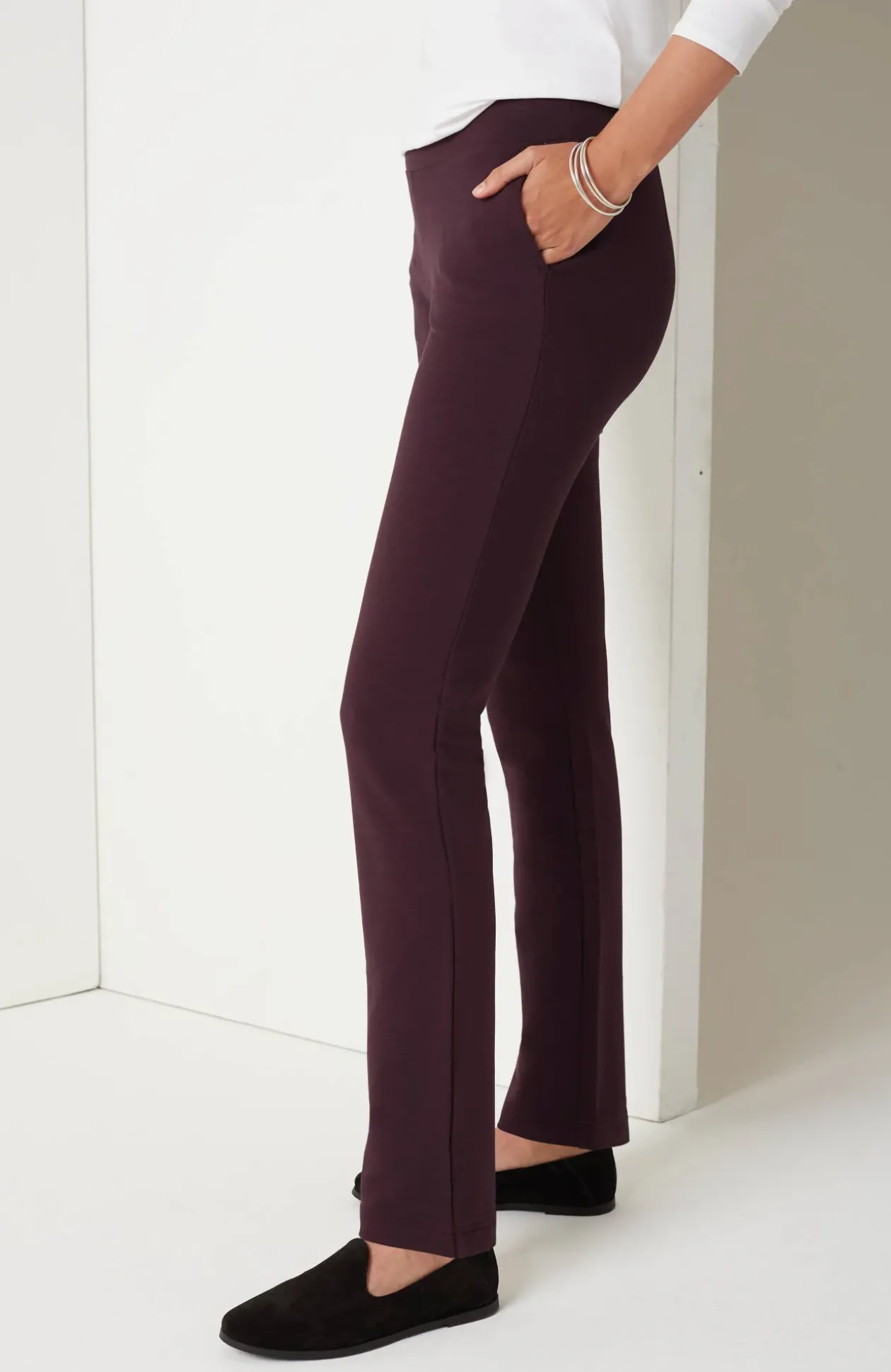Pure Jill Affinity Slim-Leg Pants