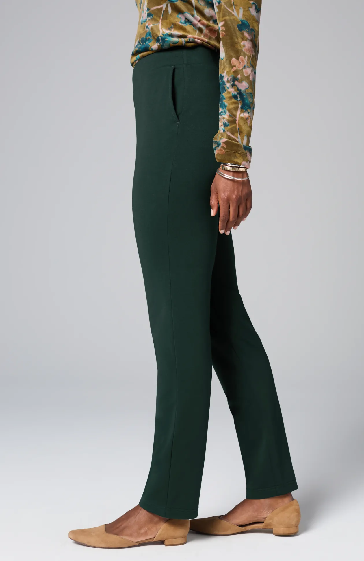 Pure Jill Affinity Slim-Leg Pants