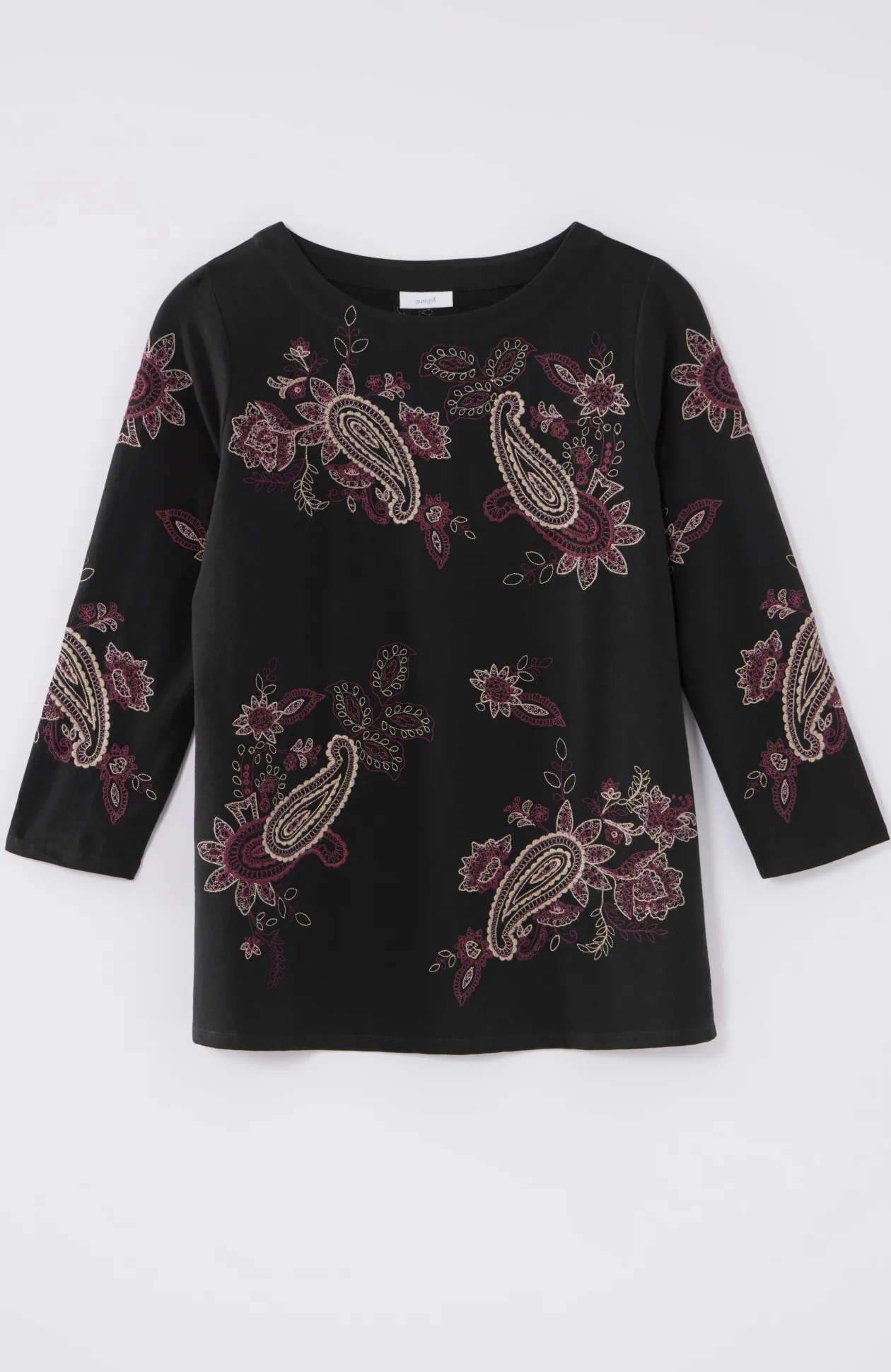 Pure Jill Allover Embroidered Top