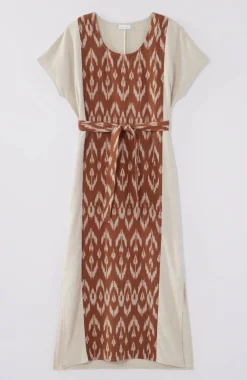 Pure Jill Belted Ikat Dress