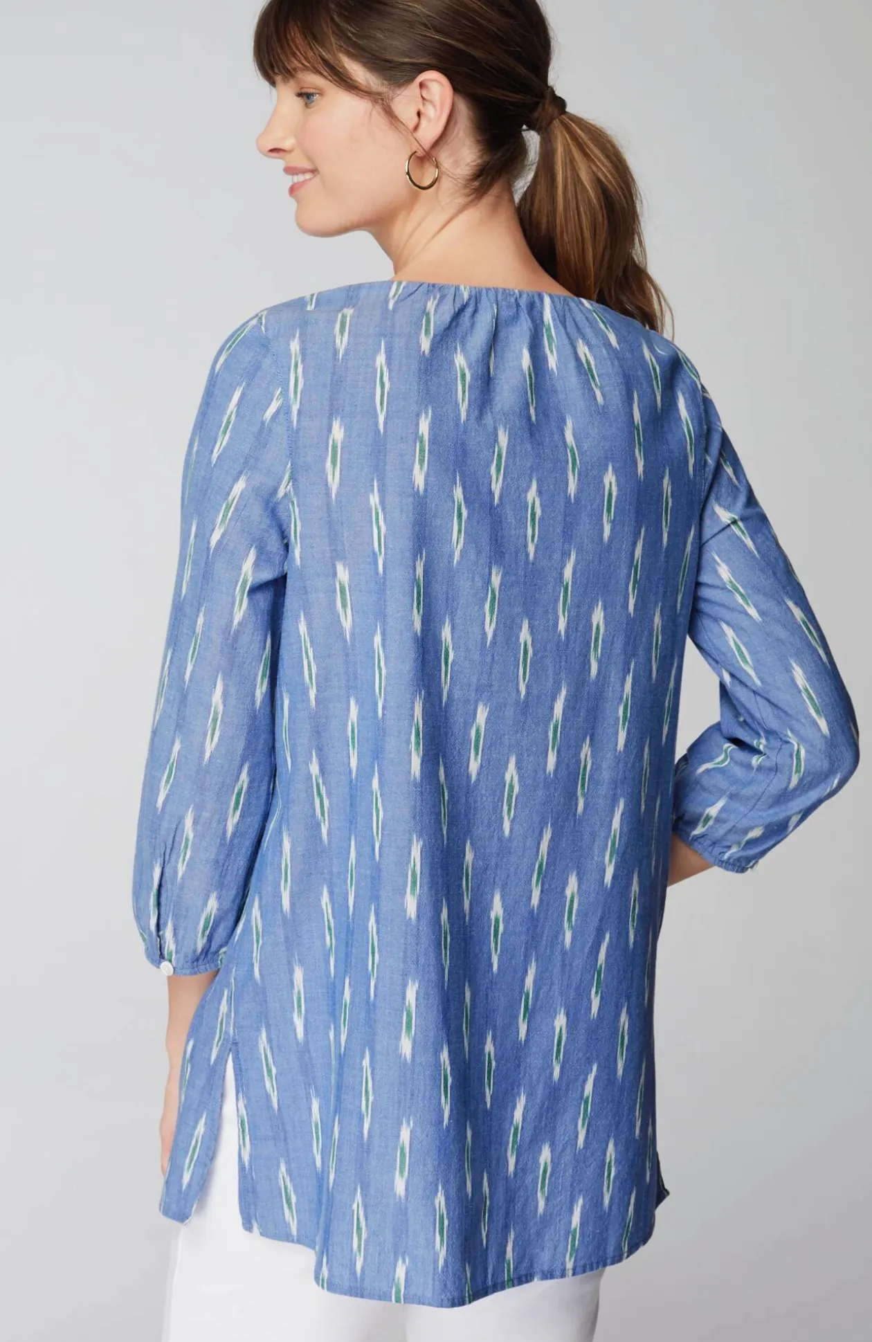 Pure Jill Button-Front Tunic