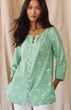 Pure Jill Button-Front Tunic