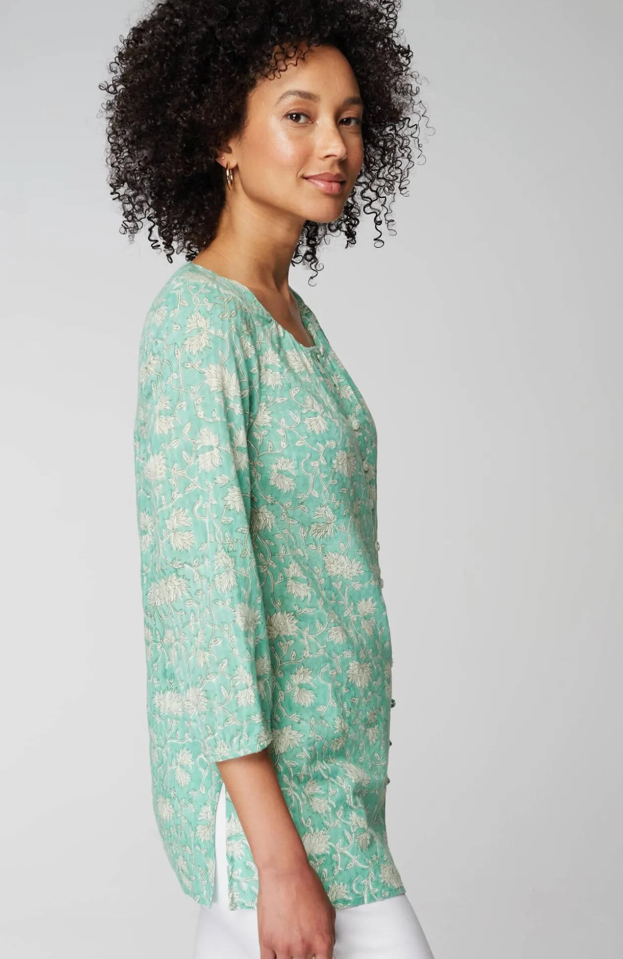 Pure Jill Button-Front Tunic