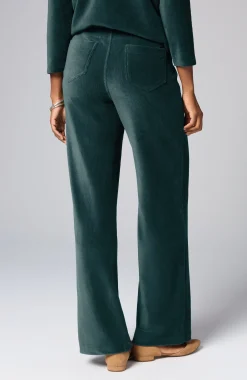 Pure Jill Corded-Velour Wide-Leg Pants