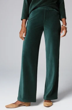 Pure Jill Corded-Velour Wide-Leg Pants