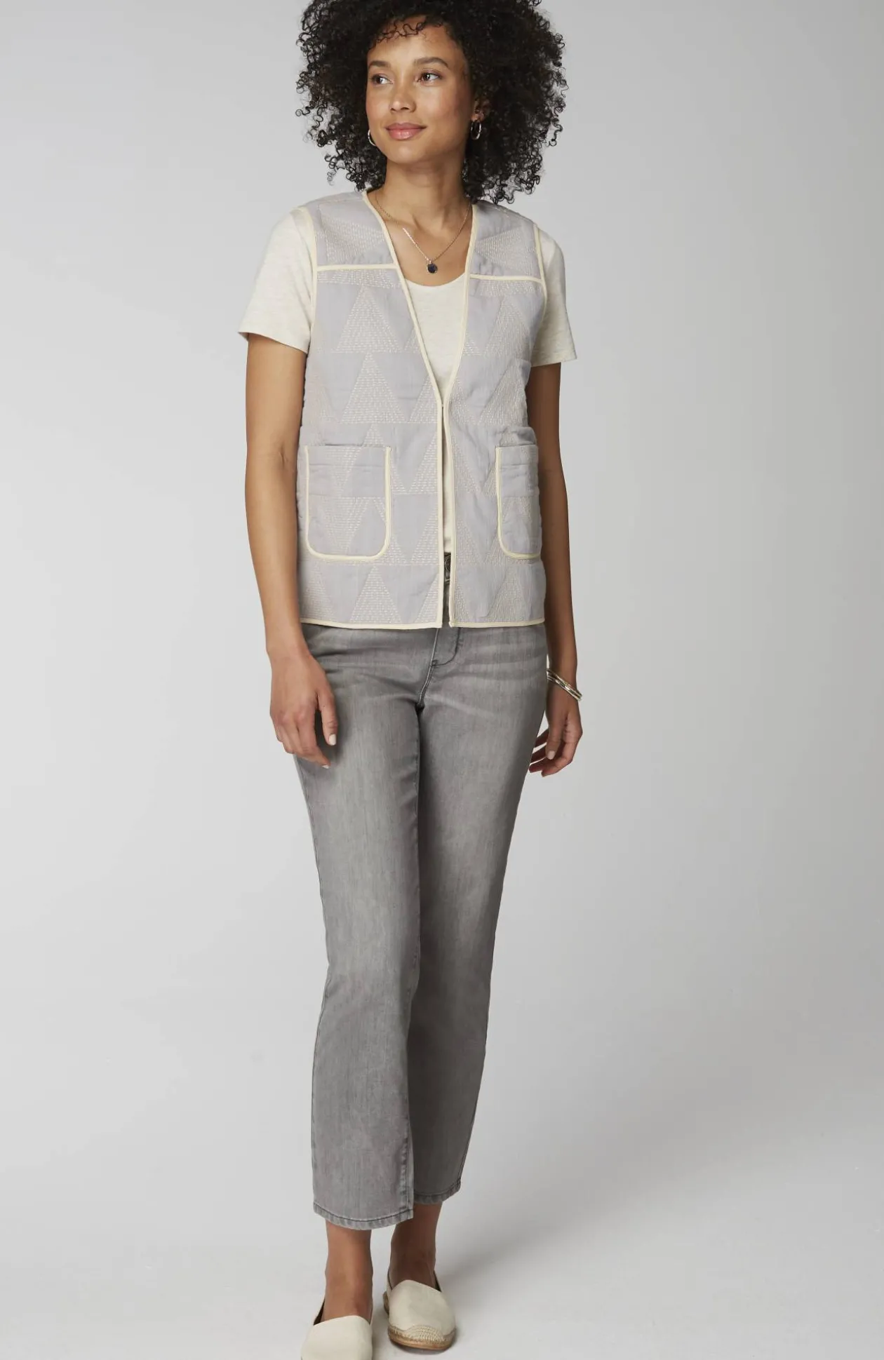 Pure Jill Cotton Dobby Vest