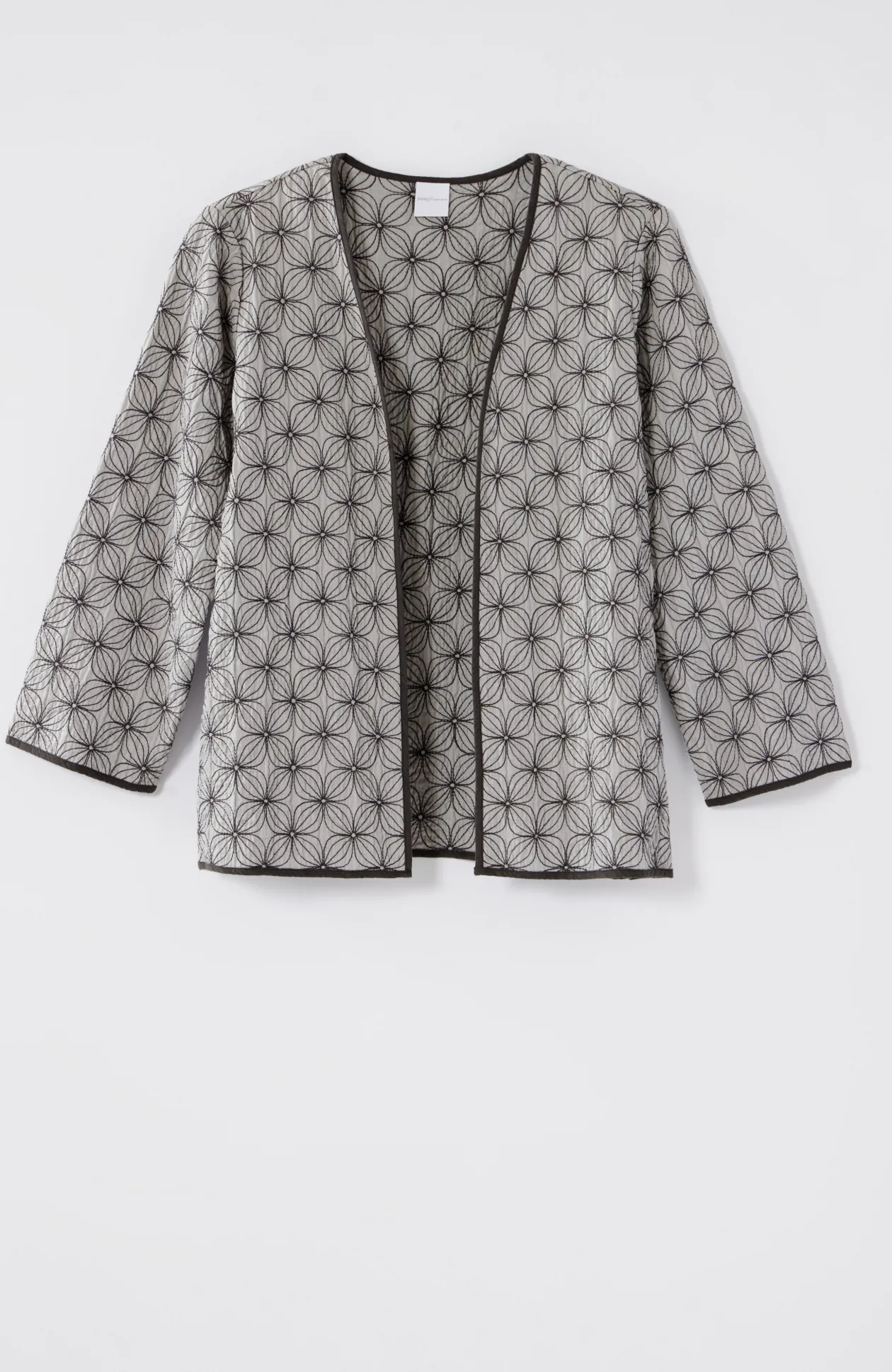 Pure Jill Cotton-Gauze Embroidered Jacket