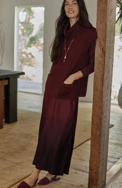 Pure Jill Dip-Dyed A-Line Skirt