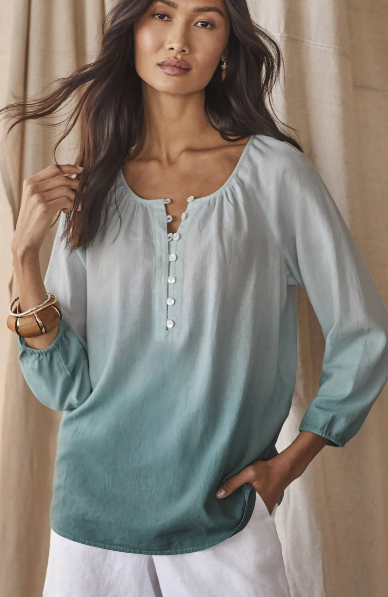 Pure Jill Dip-Dyed Top