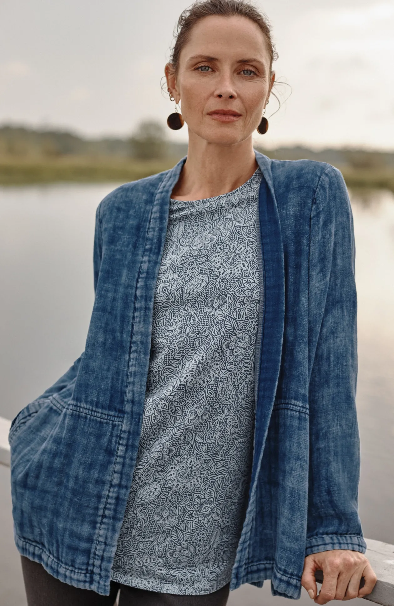 Pure Jill Double-Cloth Indigo Jacket