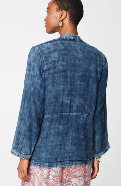 Pure Jill Double-Cloth Indigo Jacket