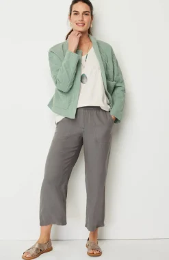 Pure Jill Double-Gauze Quilted Jacket