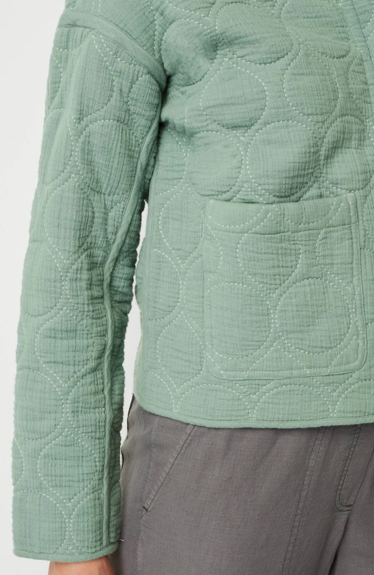 Pure Jill Double-Gauze Quilted Jacket