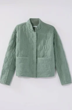 Pure Jill Double-Gauze Quilted Jacket