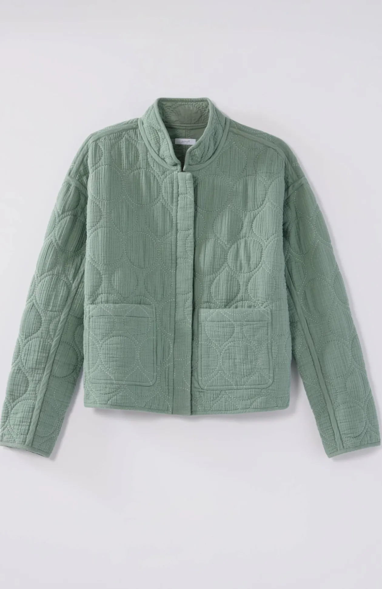 Pure Jill Double-Gauze Quilted Jacket