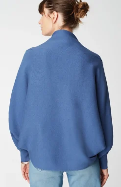 Pure Jill Double-Knit Dolman-Sleeve Cardi