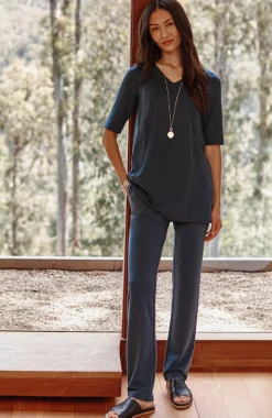 Pure Jill Double-Knit Seamed Tunic