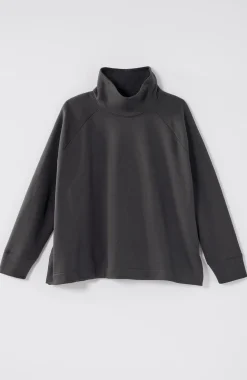 Pure Jill Fleece Stepped-Hem Top