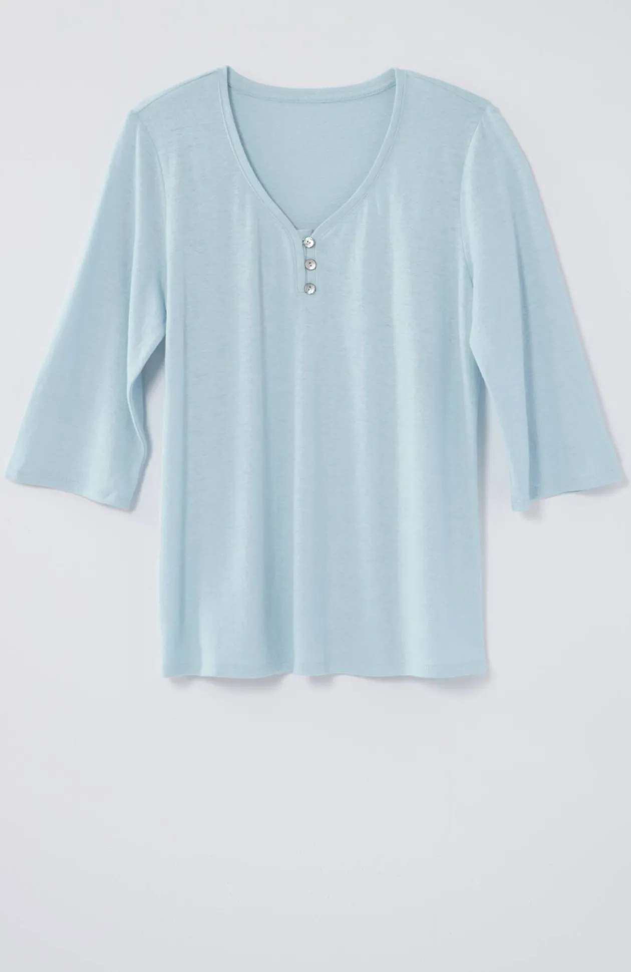Pure Jill Hemp & Cotton Henley Top