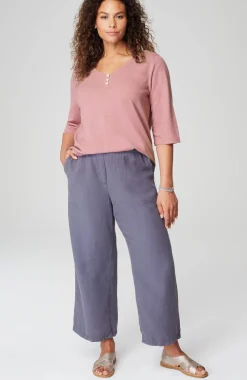 Pure Jill Hemp & Cotton Henley Top