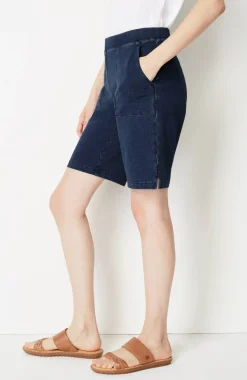 Pure Jill Indigo Knit Jean Shorts