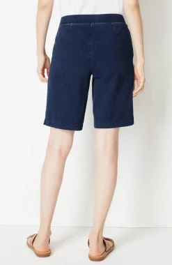 Pure Jill Indigo Knit Jean Shorts