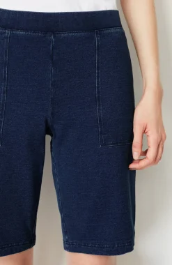 Pure Jill Indigo Knit Jean Shorts