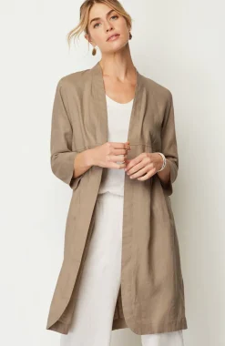 Pure Jill Linen Duster Jacket