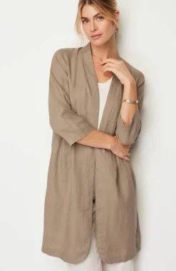 Pure Jill Linen Duster Jacket