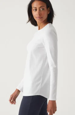 Pure Jill Long-Sleeve Shirttail Tee