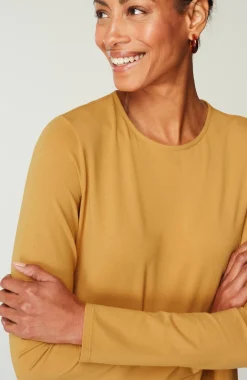 Pure Jill Long-Sleeve Shirttail Tee