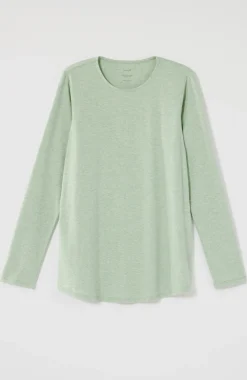 Pure Jill Long-Sleeve Shirttail Tee