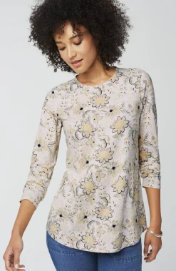 Pure Jill Long-Sleeve Shirttail Tee