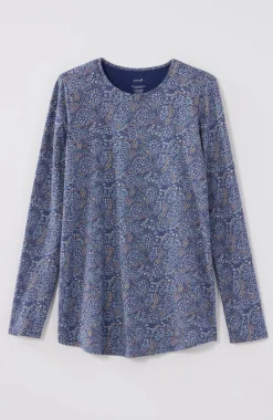 Pure Jill Long-Sleeve Shirttail Tee