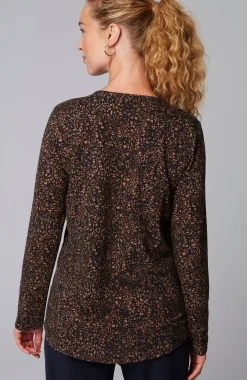 Pure Jill Long-Sleeve Shirttail Tee