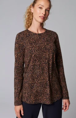 Pure Jill Long-Sleeve Shirttail Tee