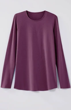 Pure Jill Long-Sleeve Shirttail Tee