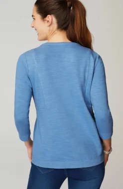 Pure Jill Organically Grown Cotton Buttoned Top
