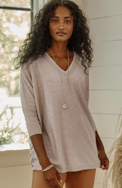 Pure Jill Oversized V-Neck Sweater