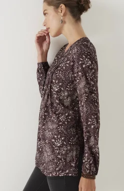 Pure Jill Pintucked Blouse