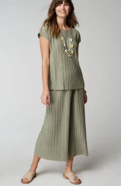 Pure Jill Pleated Dolman-Sleeve Top