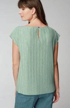 Pure Jill Pleated Dolman-Sleeve Top