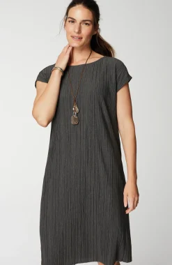 Pure Jill Pleated Knit Dress